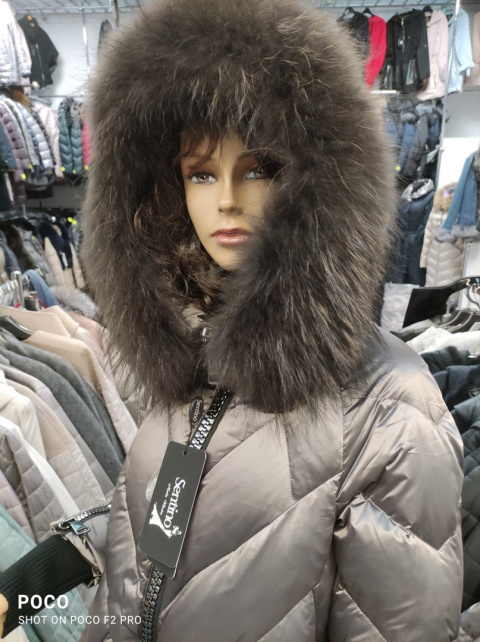 REWELACYJNY PŁASZCZ PUCHOWY PIĘKNY SREBRNY LIS HIT REWELACYJNY PŁASZCZ PUCHOWY PIĘKNY SREBRNY LIS HIT