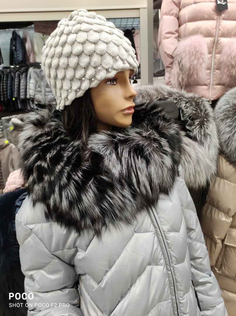 REWELACYJNY PŁASZCZ PUCHOWY PIĘKNY SREBRNY LIS HIT REWELACYJNY PŁASZCZ PUCHOWY PIĘKNY SREBRNY LIS HIT